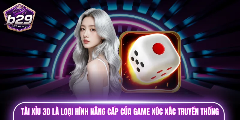  Tài xỉu 3D là loại hình nâng cấp của game xúc xắc truyền thống