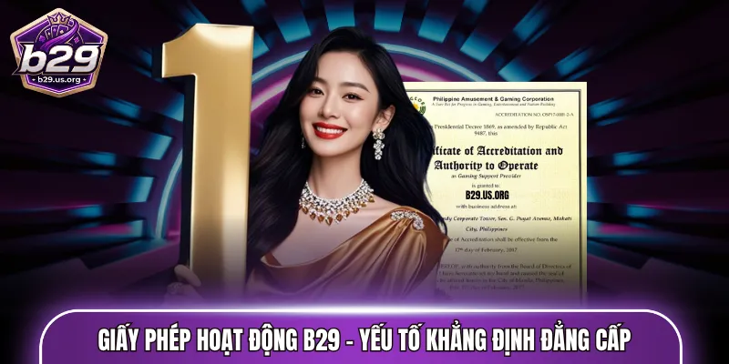 Giấy phép hoạt động B29